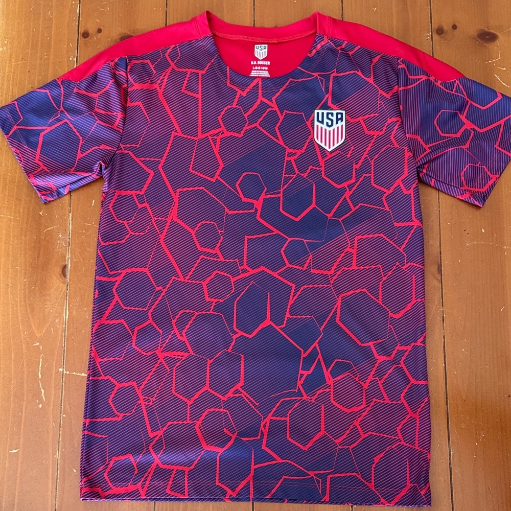 USA Kids Red and Blue Soccer Jersey